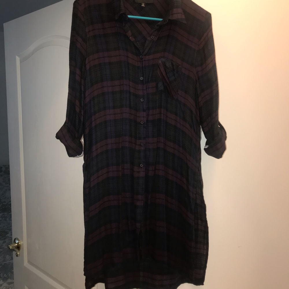 Flannel tunic